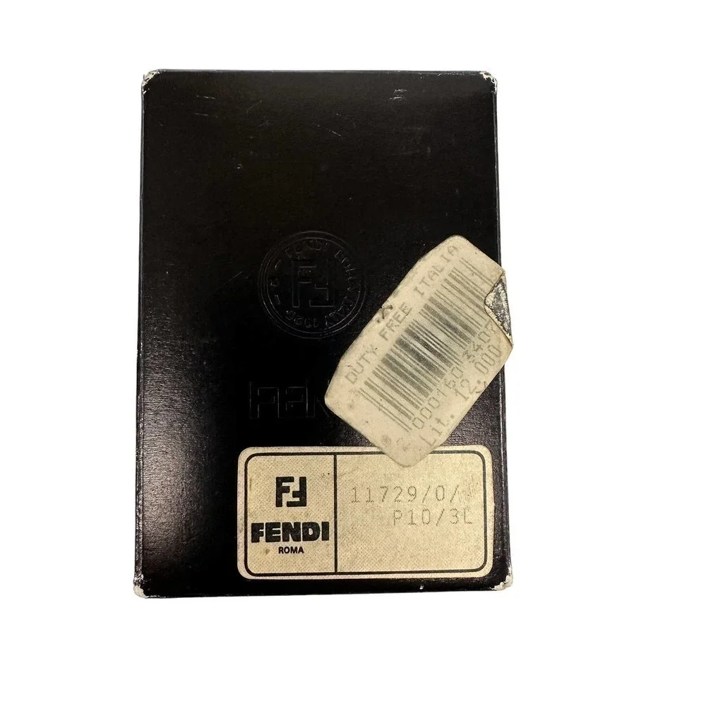 RARE VTG Authentic FENDI Address Book Pequin Stripe New In Original Box
